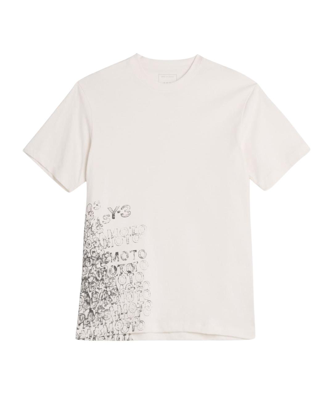 Y-3 Белая хлопковая футболка, фото 1