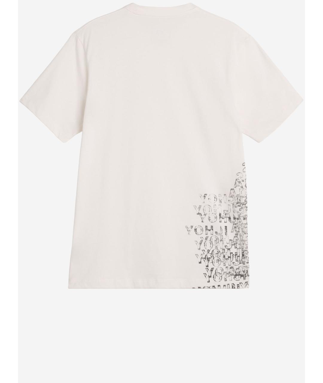 Y-3 Белая хлопковая футболка, фото 2