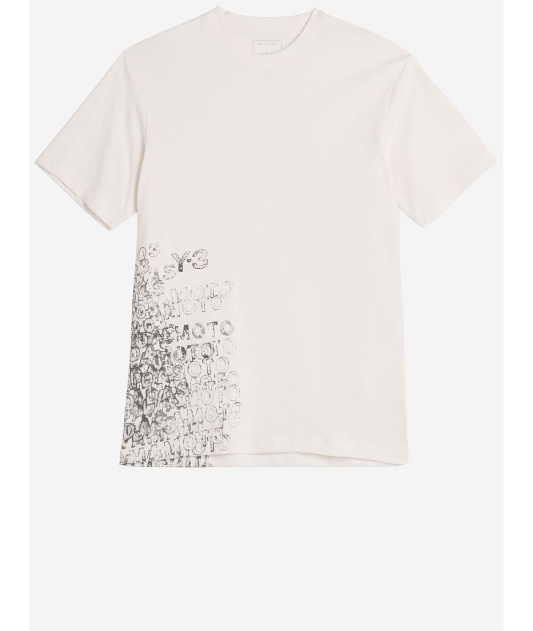 Y-3 Белая хлопковая футболка, фото 4