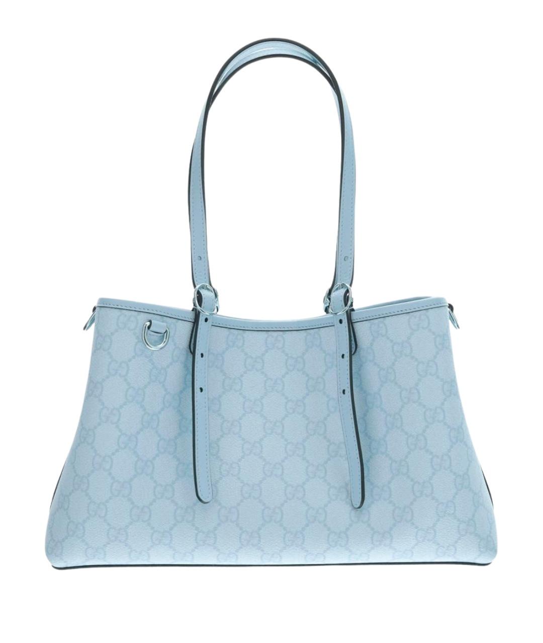 GUCCI Голубая сумка тоут, фото 1
