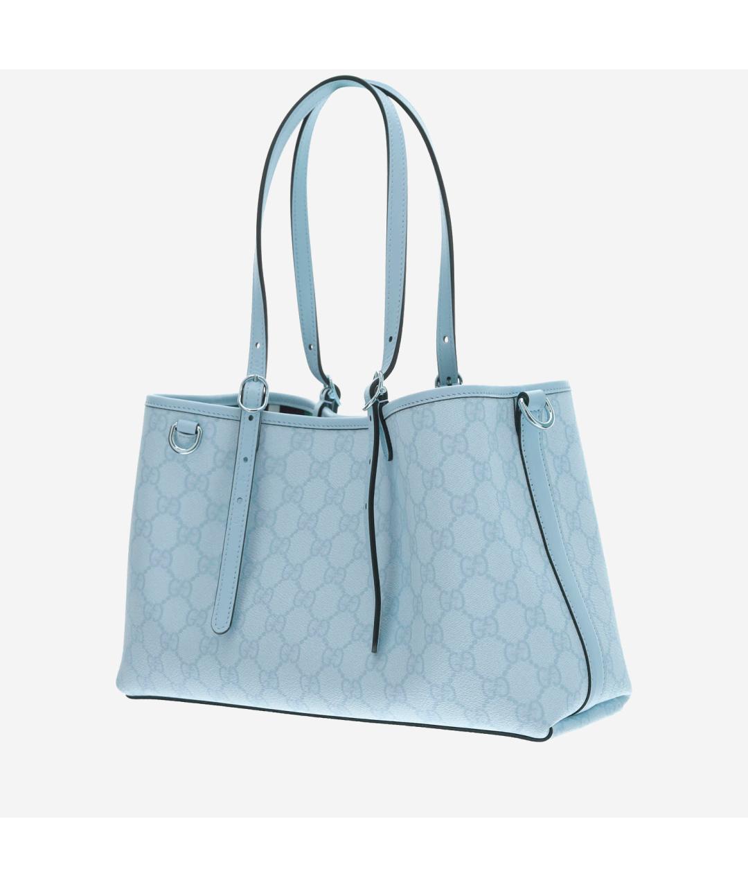 GUCCI Голубая сумка тоут, фото 2