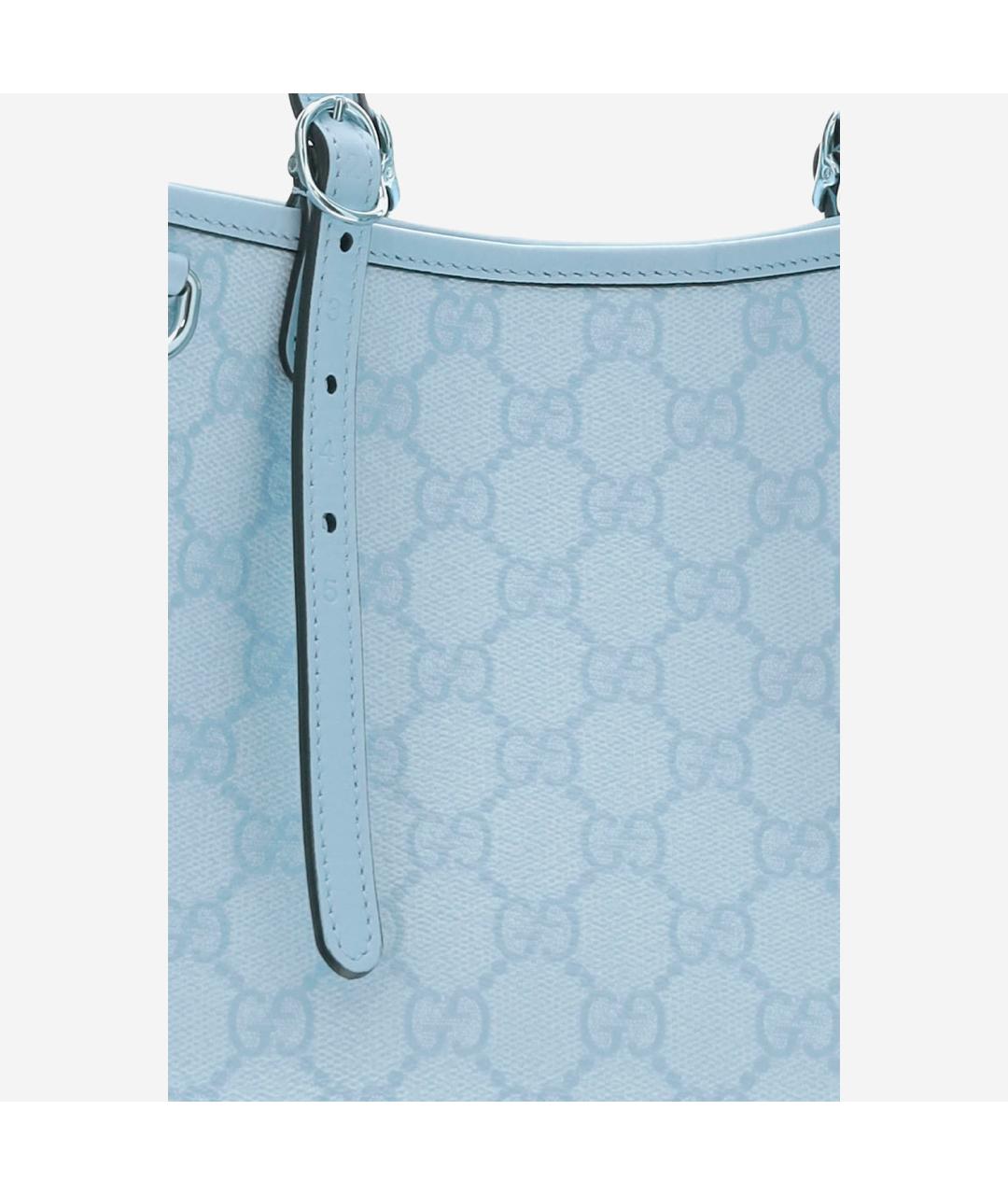 GUCCI Голубая сумка тоут, фото 5