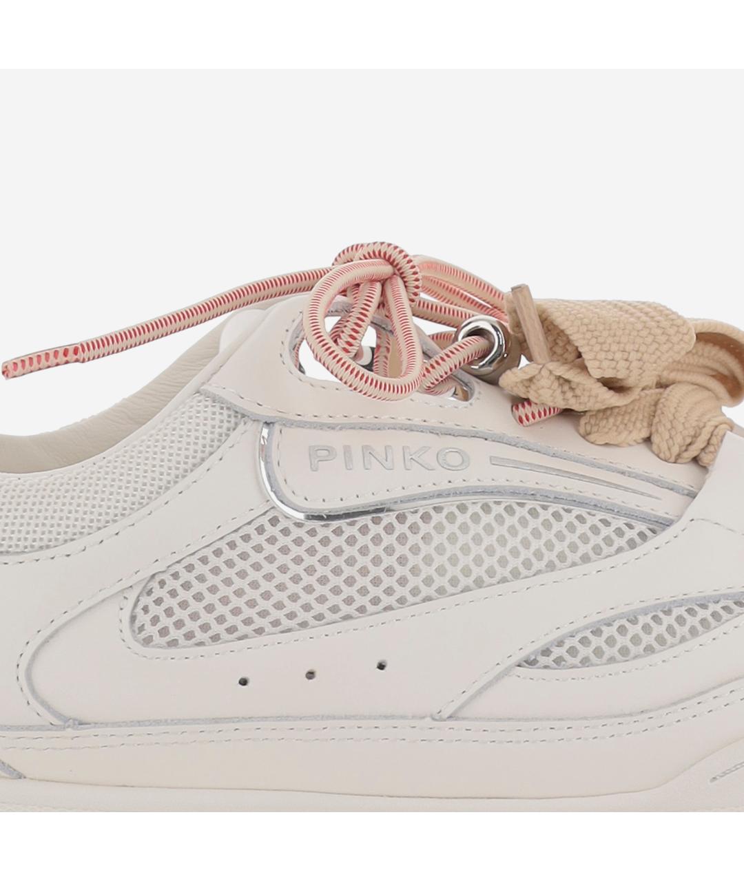 PINKO Бежевые синтетические кроссовки, фото 5
