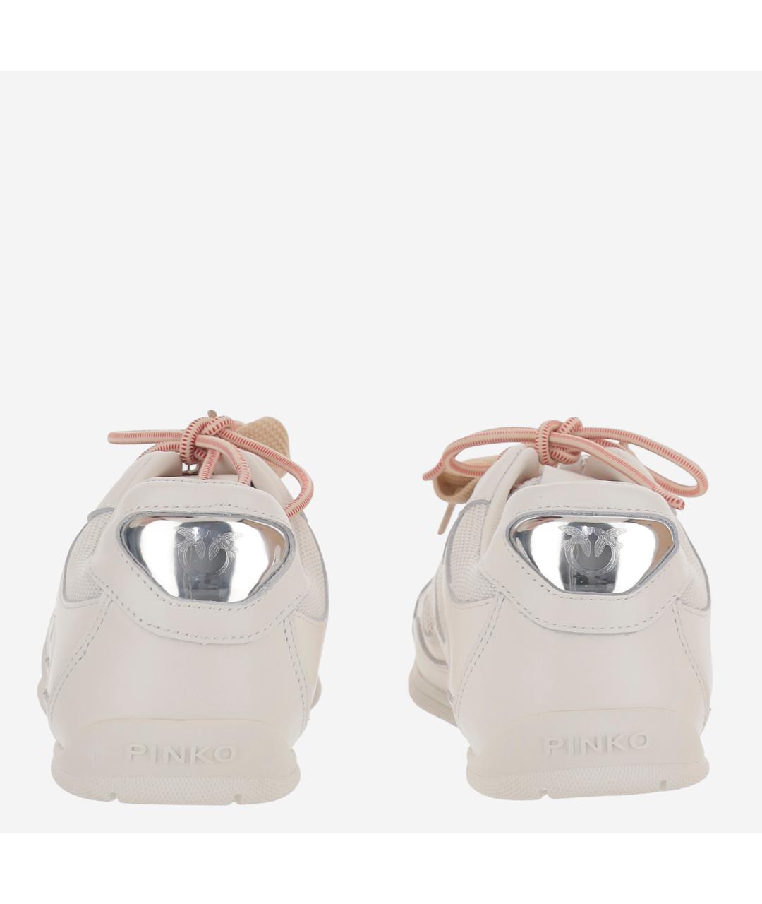PINKO Бежевые синтетические кроссовки, фото 4