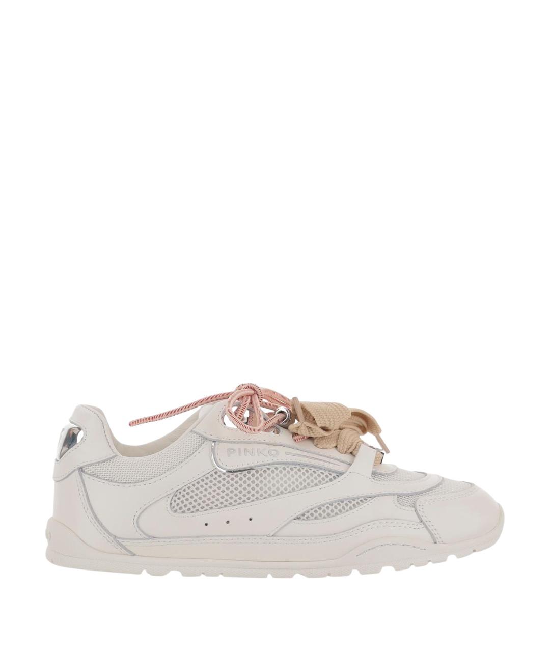 PINKO Бежевые синтетические кроссовки, фото 1