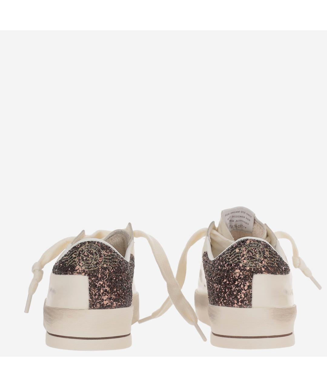 GOLDEN GOOSE DELUXE BRAND Бежевые кожаные кроссовки, фото 3