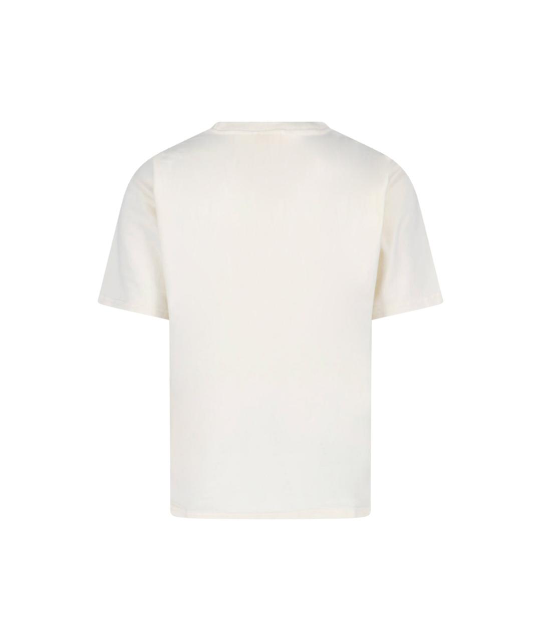 RHUDE Белая хлопковая футболка, фото 2