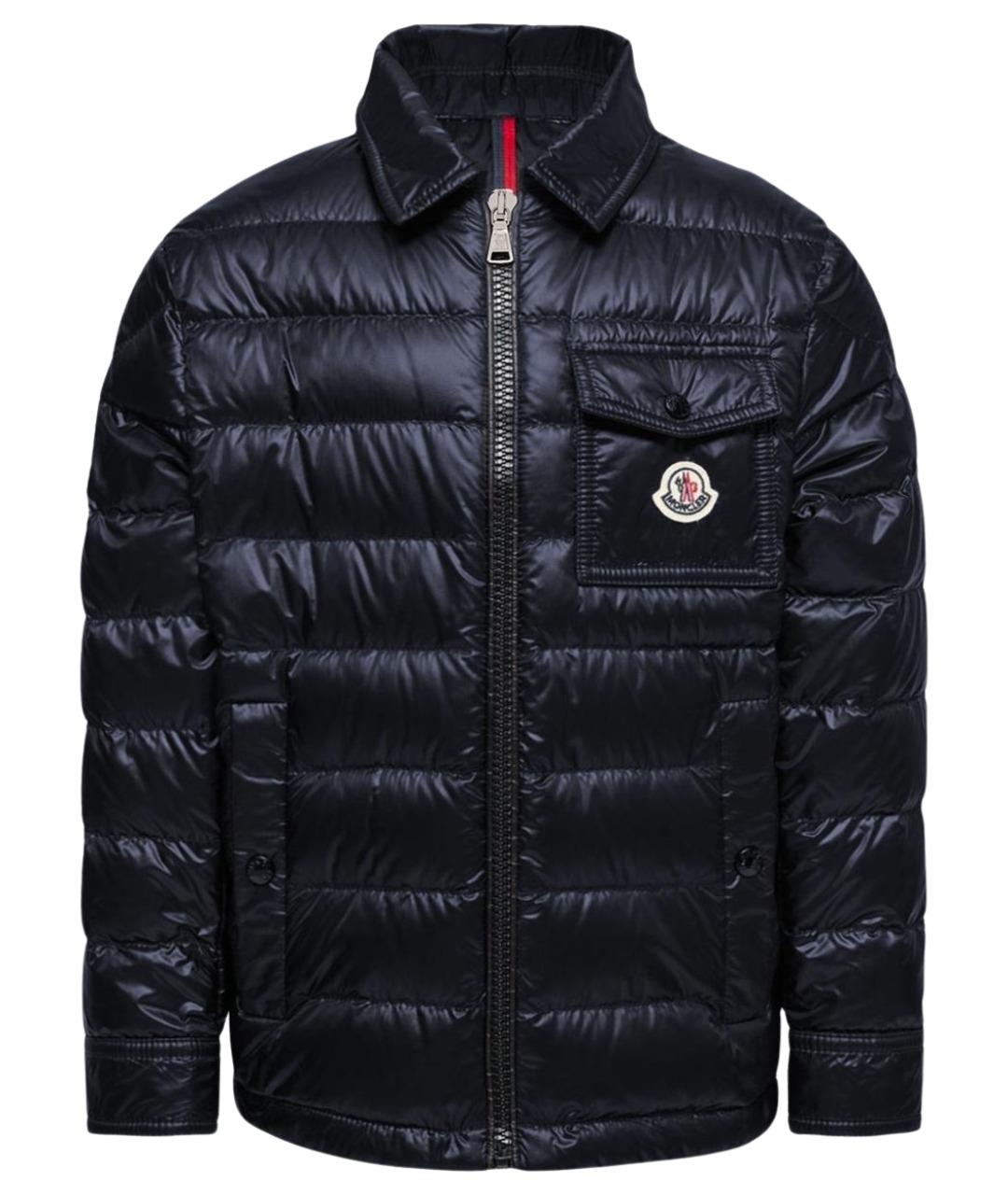 MONCLER Синяя полиамидовая куртка, фото 1