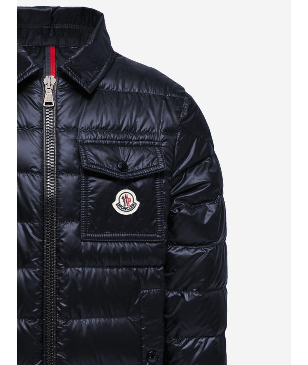 MONCLER Синяя полиамидовая куртка, фото 3