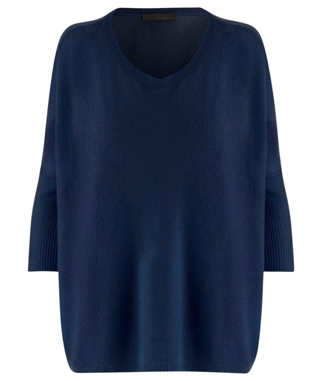 ALLUDE Синий кашемировый джемпер / свитер, фото 1