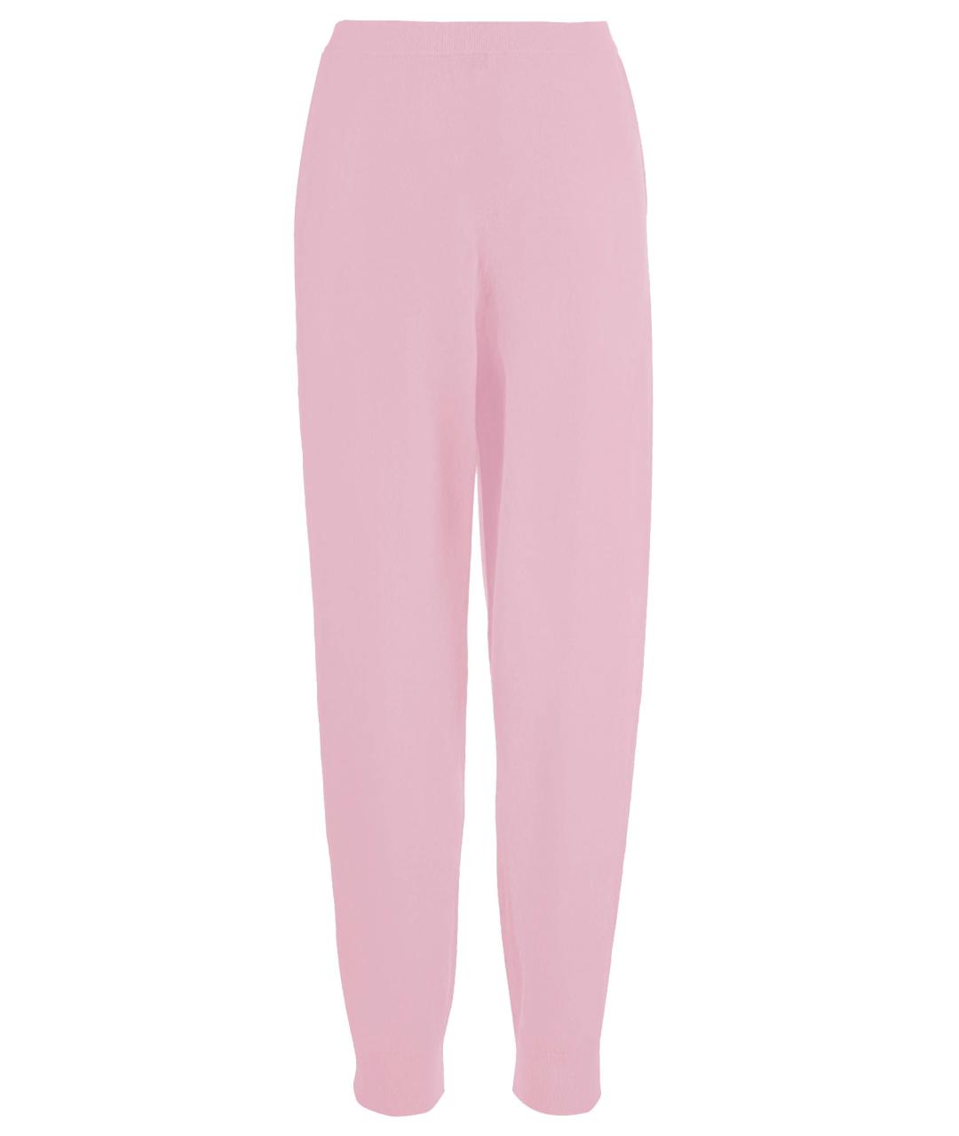 ALLUDE Розовые шерстяные прямые брюки, фото 1