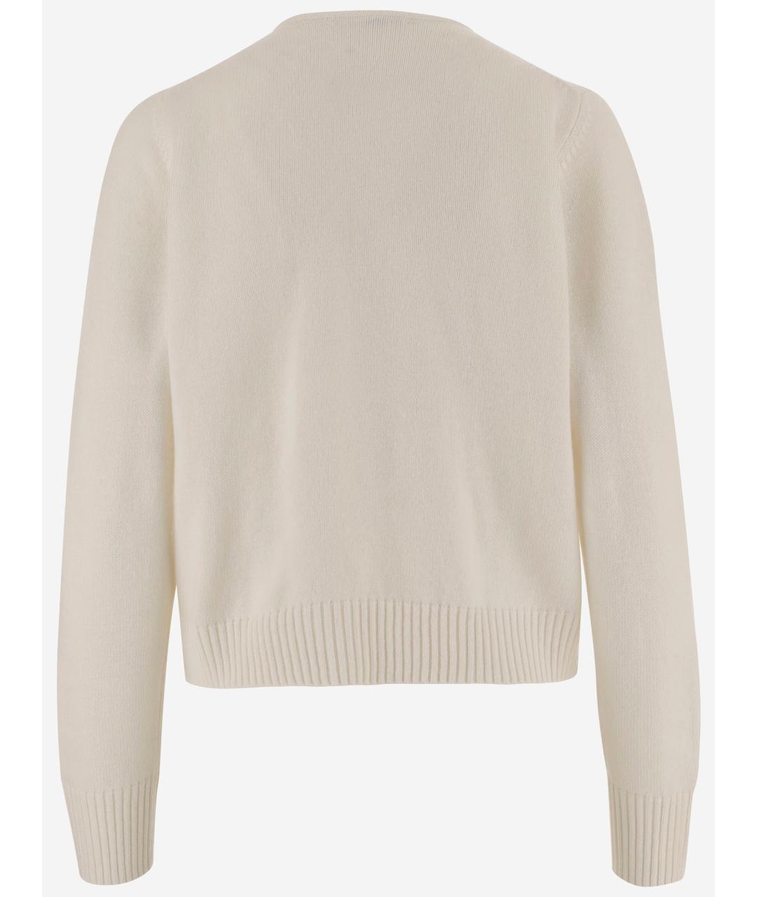 ALLUDE Белый шерстяной кардиган, фото 2