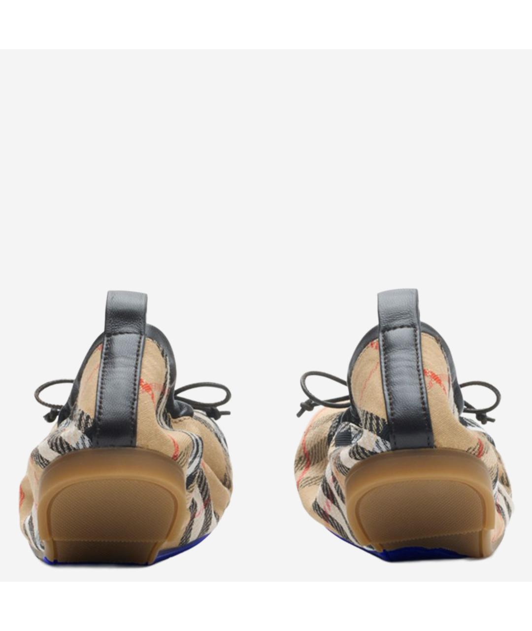 BURBERRY Мульти текстильные балетки, фото 4