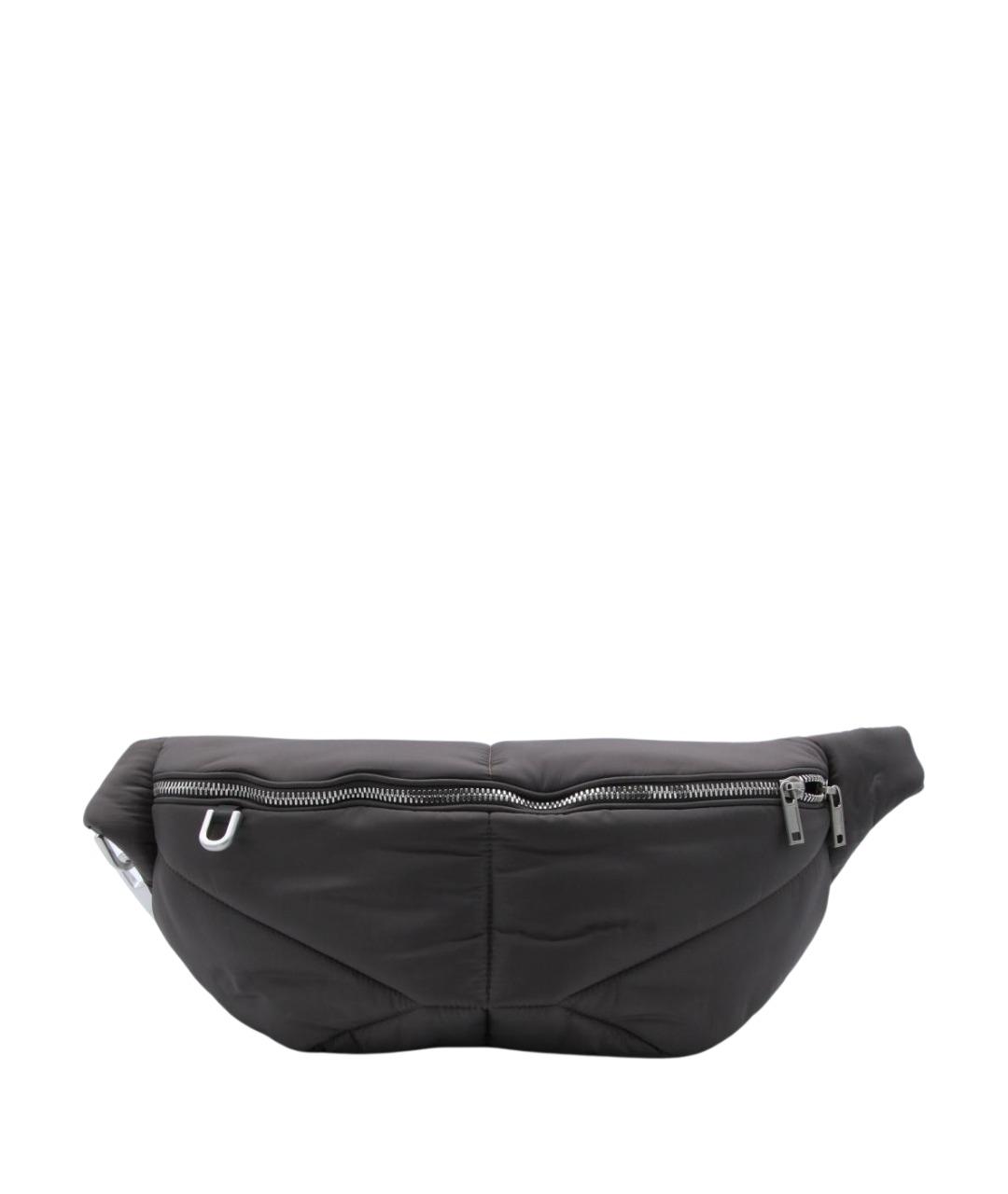 MONCLER Коричневая синтетическая поясная сумка, фото 1