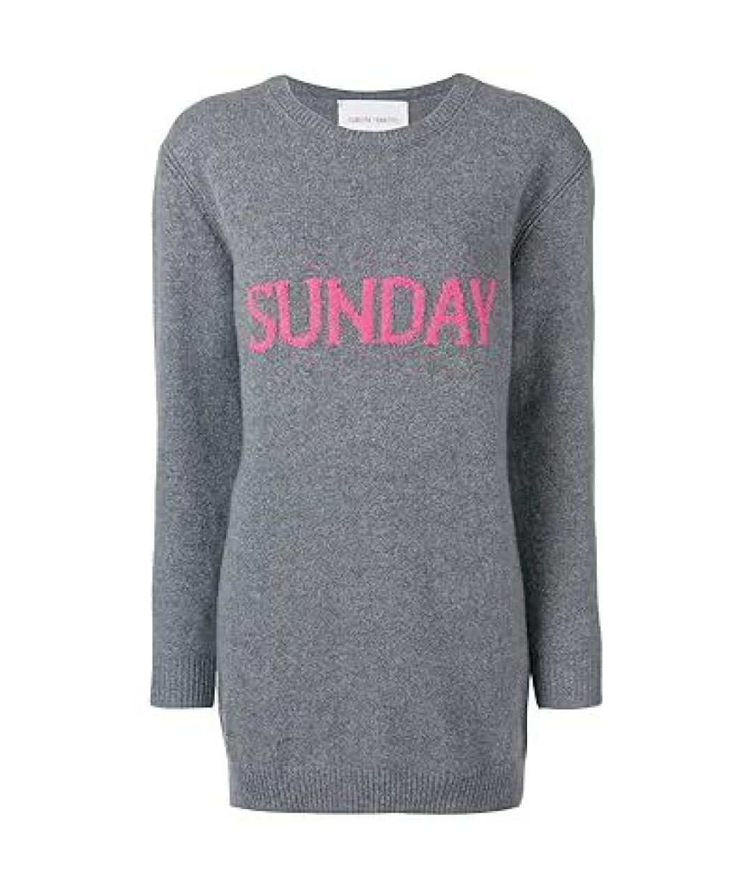 ALBERTA FERRETTI Серый кашемировый джемпер / свитер, фото 1