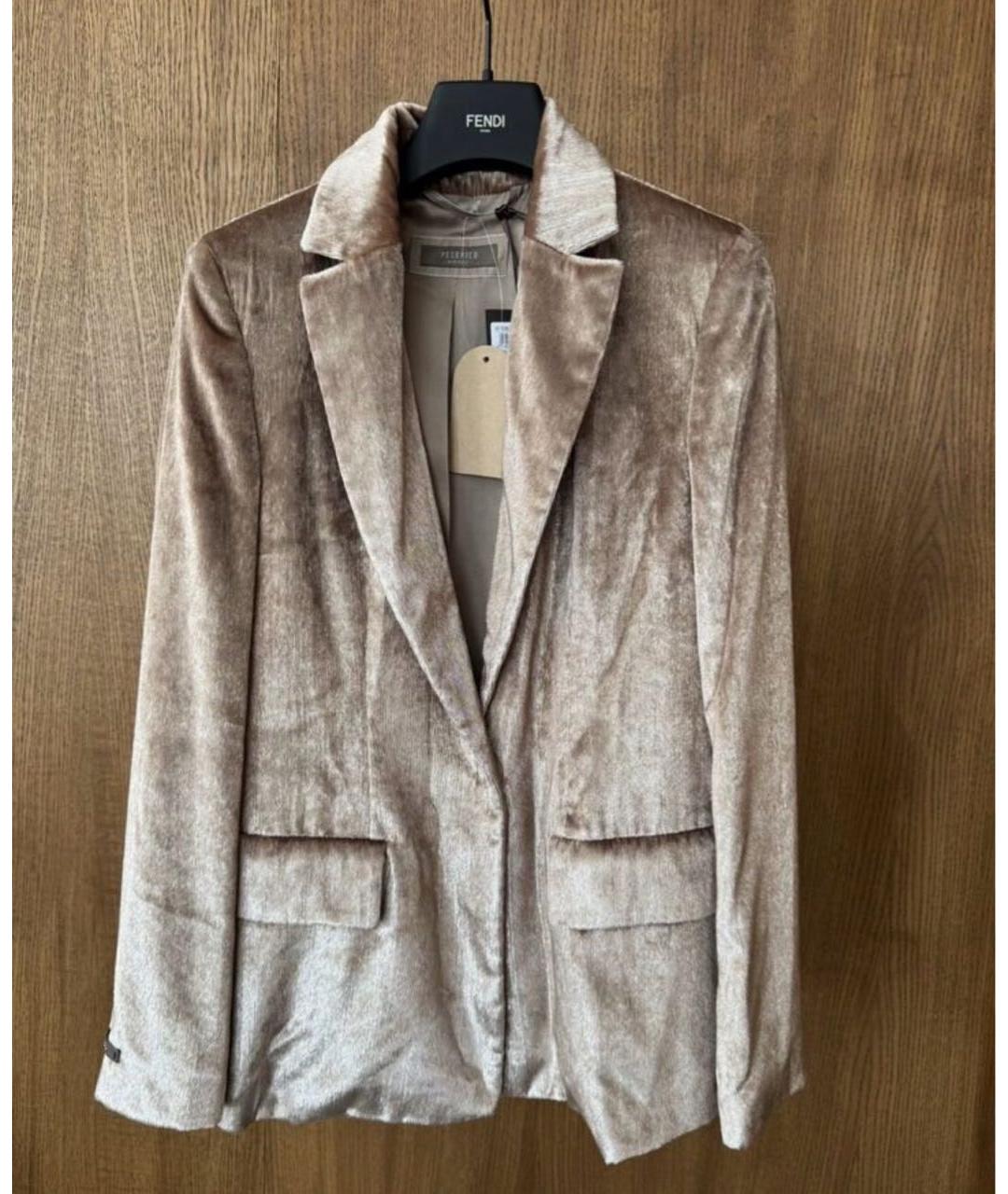 PESERICO Золотой жакет/пиджак, фото 2