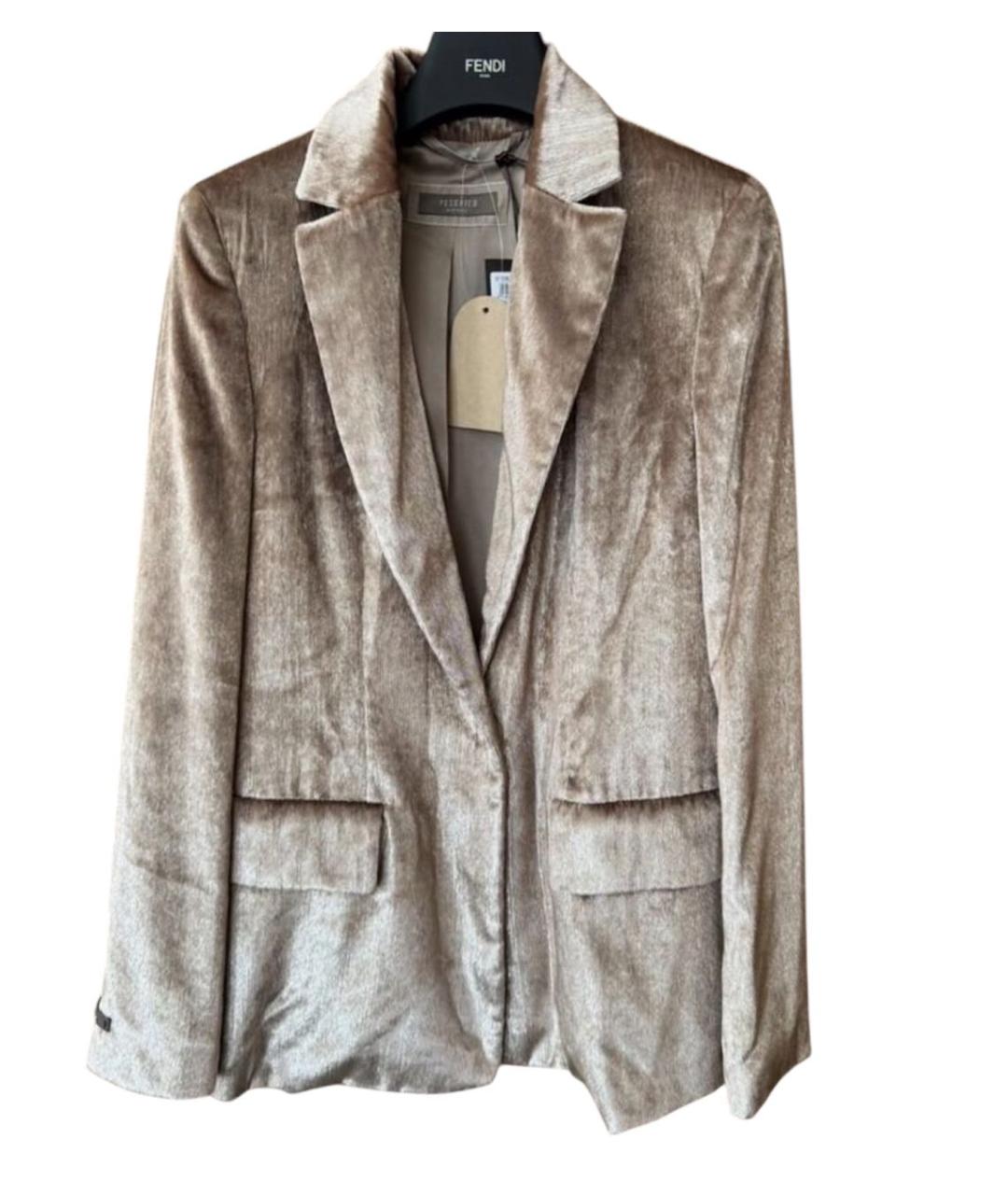 PESERICO Золотой жакет/пиджак, фото 1