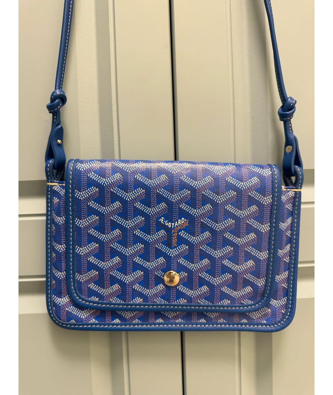 GOYARD Синяя кожаная сумка через плечо, фото 8