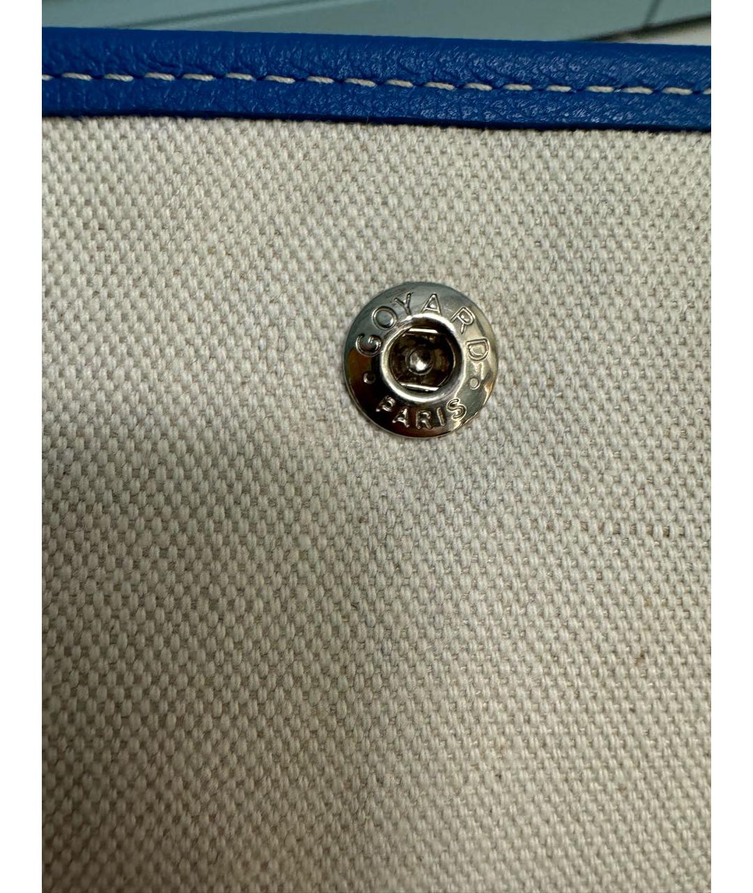 GOYARD Синяя кожаная сумка через плечо, фото 4