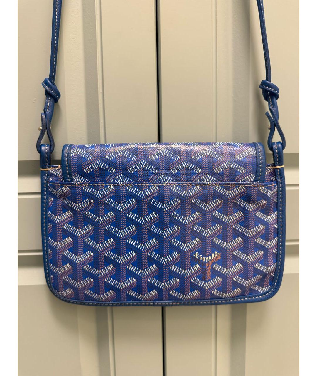 GOYARD Синяя кожаная сумка через плечо, фото 2