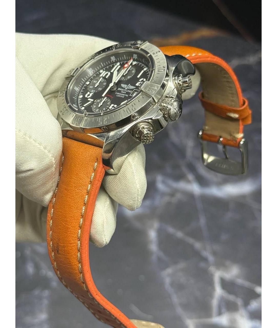 BREITLING Серые металлические часы, фото 4