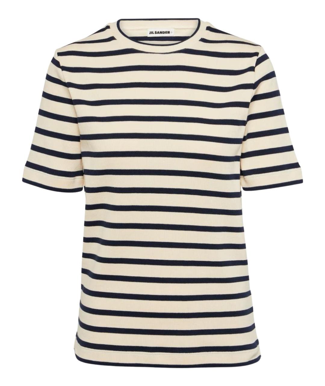 JIL SANDER Бежевая хлопковая футболка, фото 1