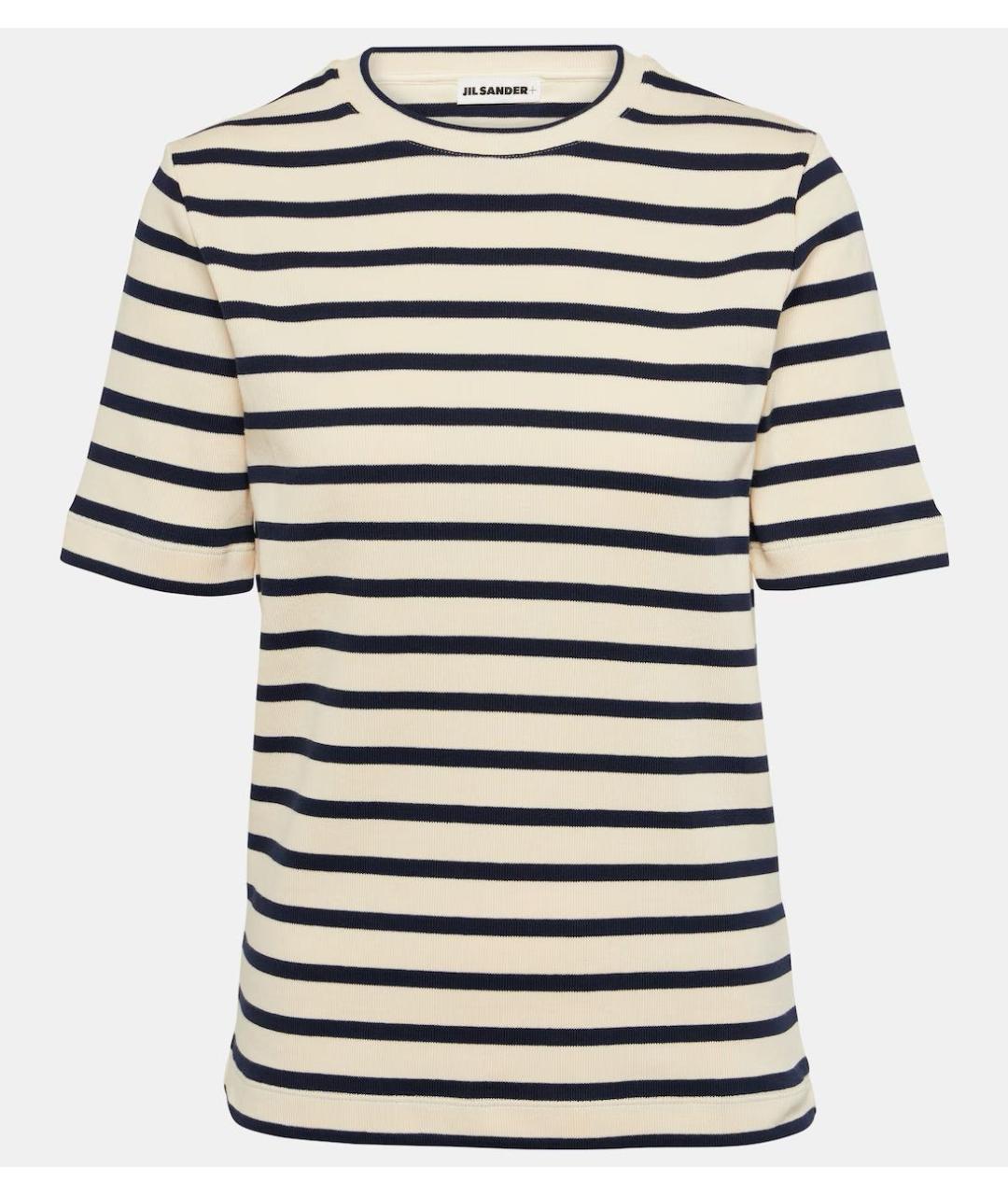 JIL SANDER Бежевая хлопковая футболка, фото 5