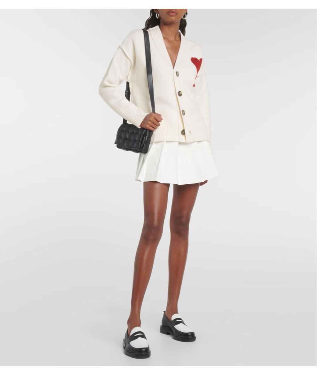 Ami Paris Бежевый шерстяной кардиган, фото 2