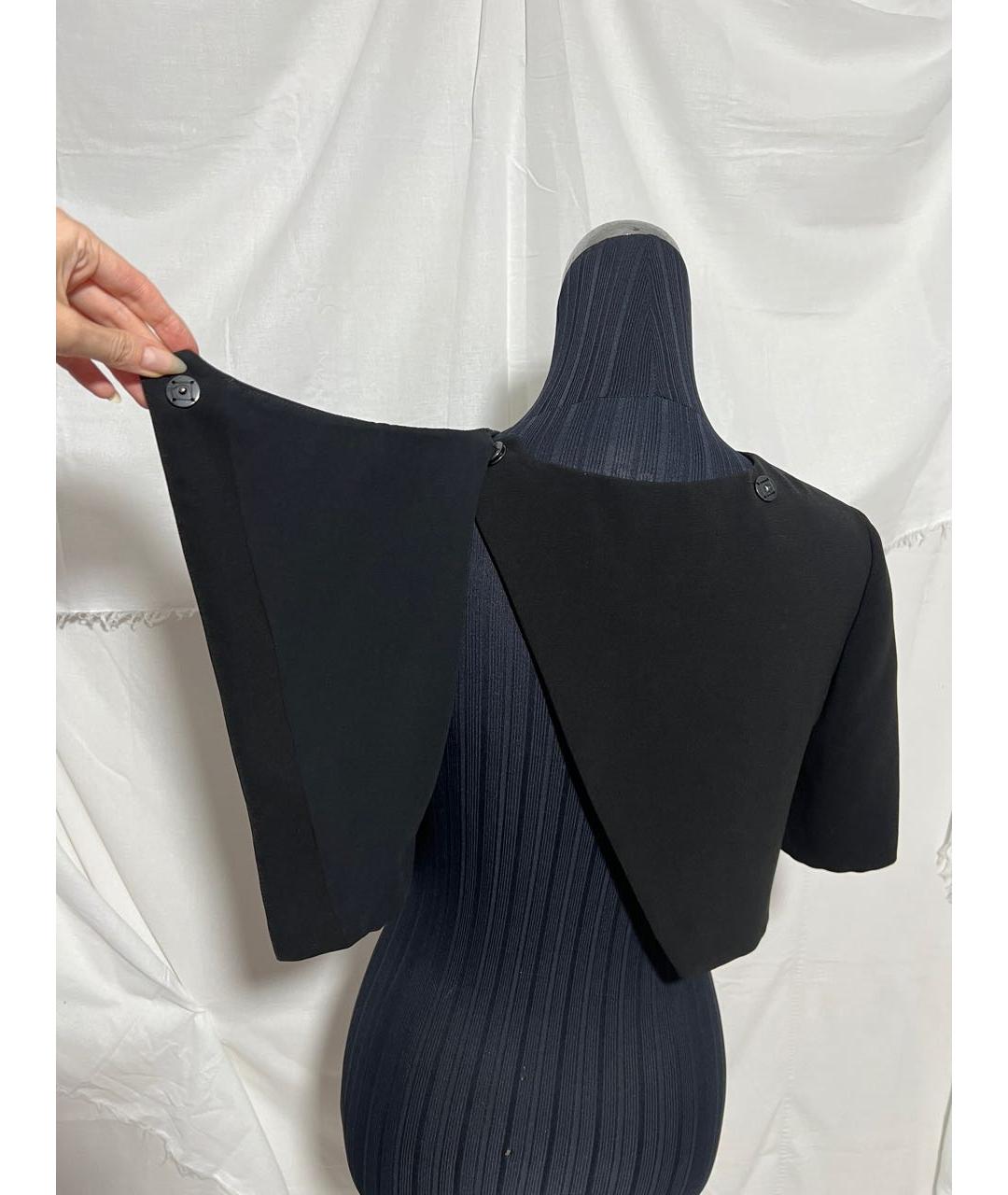 PINKO Черный полиэстеровый жакет/пиджак, фото 4