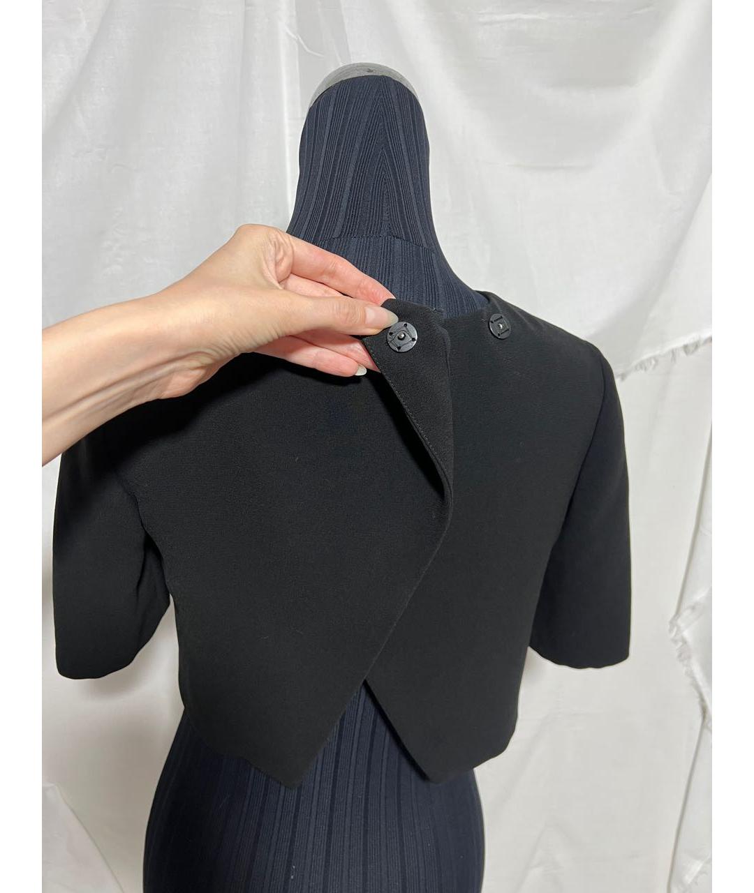 PINKO Черный полиэстеровый жакет/пиджак, фото 7