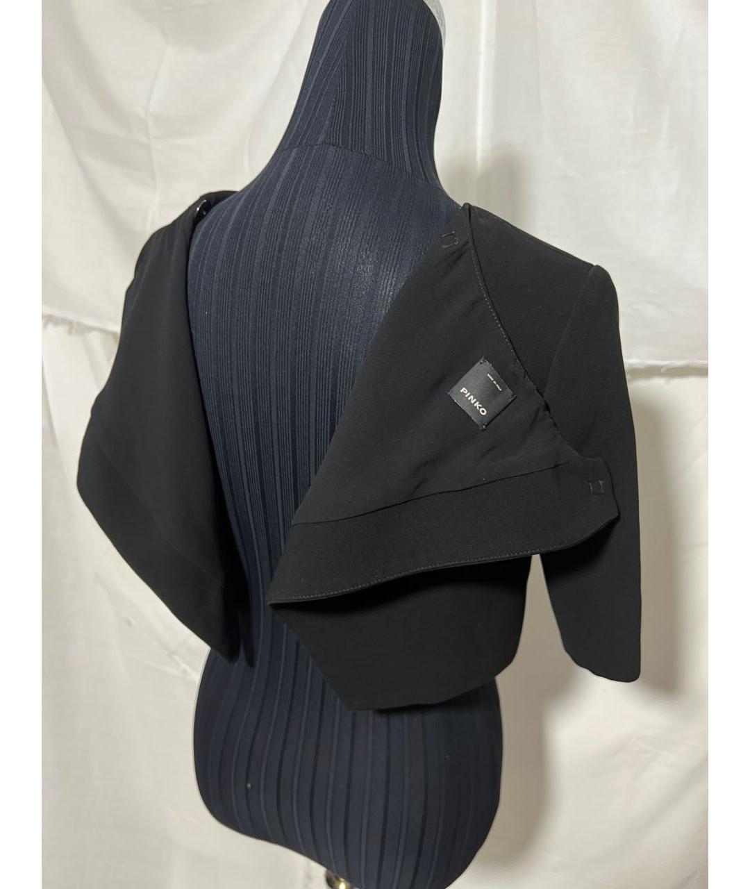 PINKO Черный полиэстеровый жакет/пиджак, фото 3