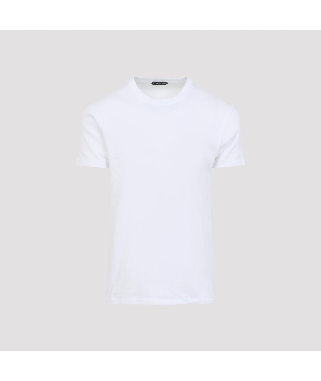 TOM FORD Белая хлопковая футболка, фото 2