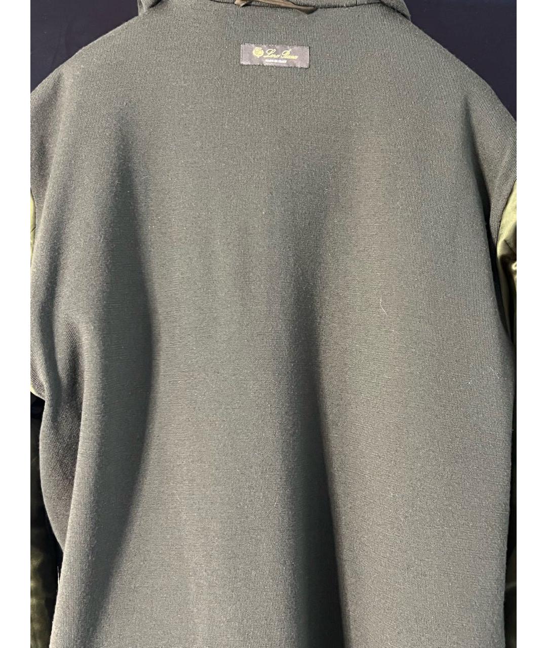 LORO PIANA Хаки шерстяная куртка, фото 3