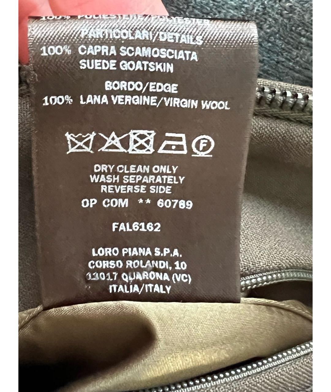 LORO PIANA Хаки шерстяная куртка, фото 8