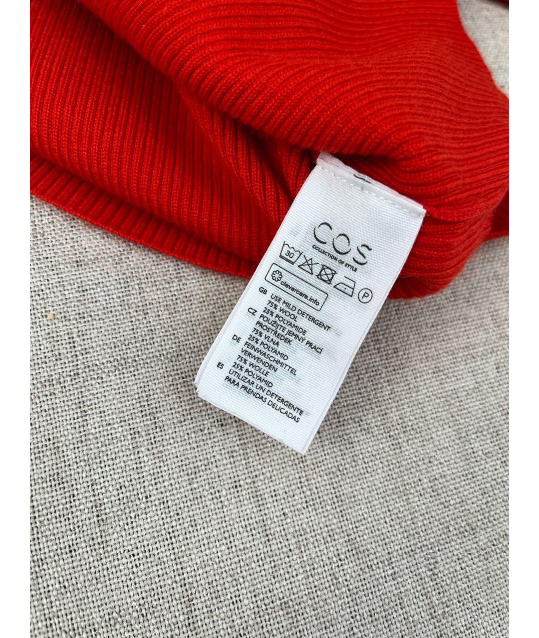 COS Красный шерстяной джемпер / свитер, фото 8