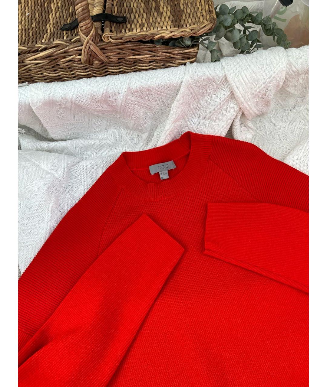 COS Красный шерстяной джемпер / свитер, фото 2