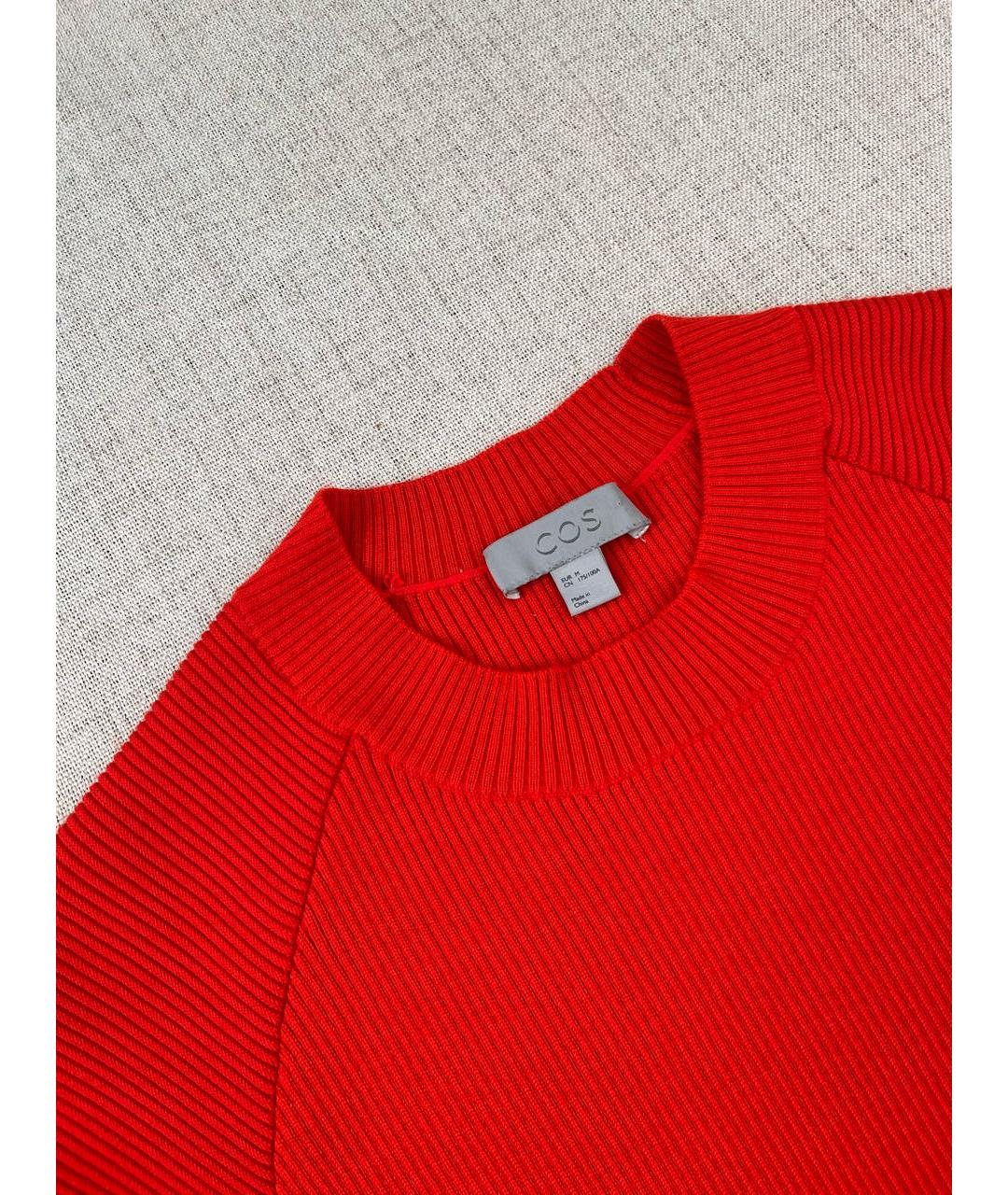 COS Красный шерстяной джемпер / свитер, фото 4