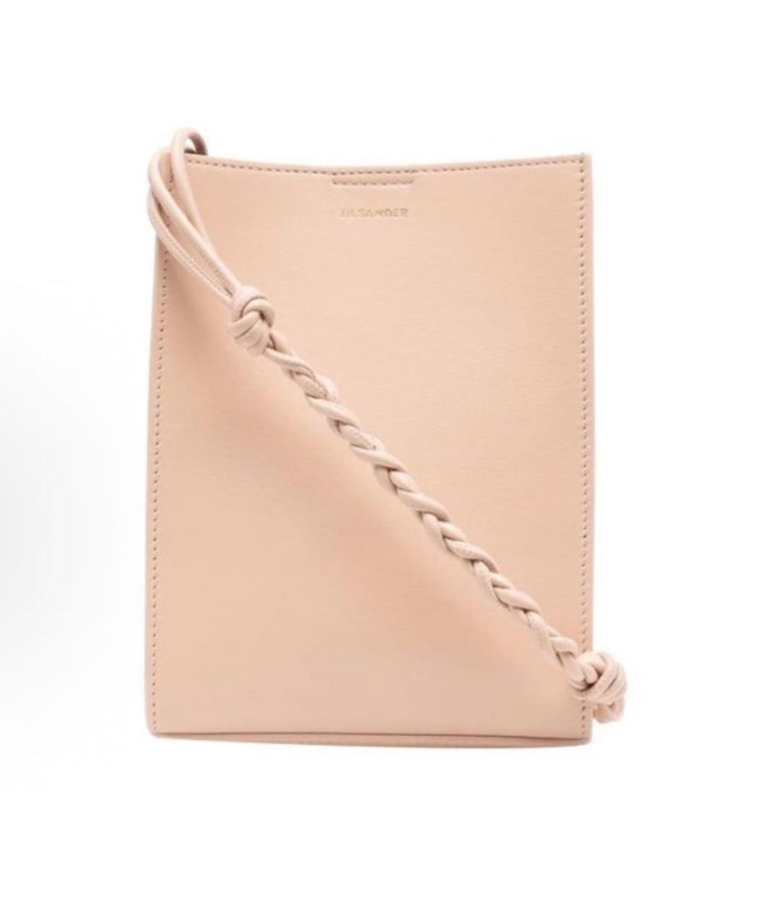 JIL SANDER Розовая кожаная сумка через плечо, фото 1