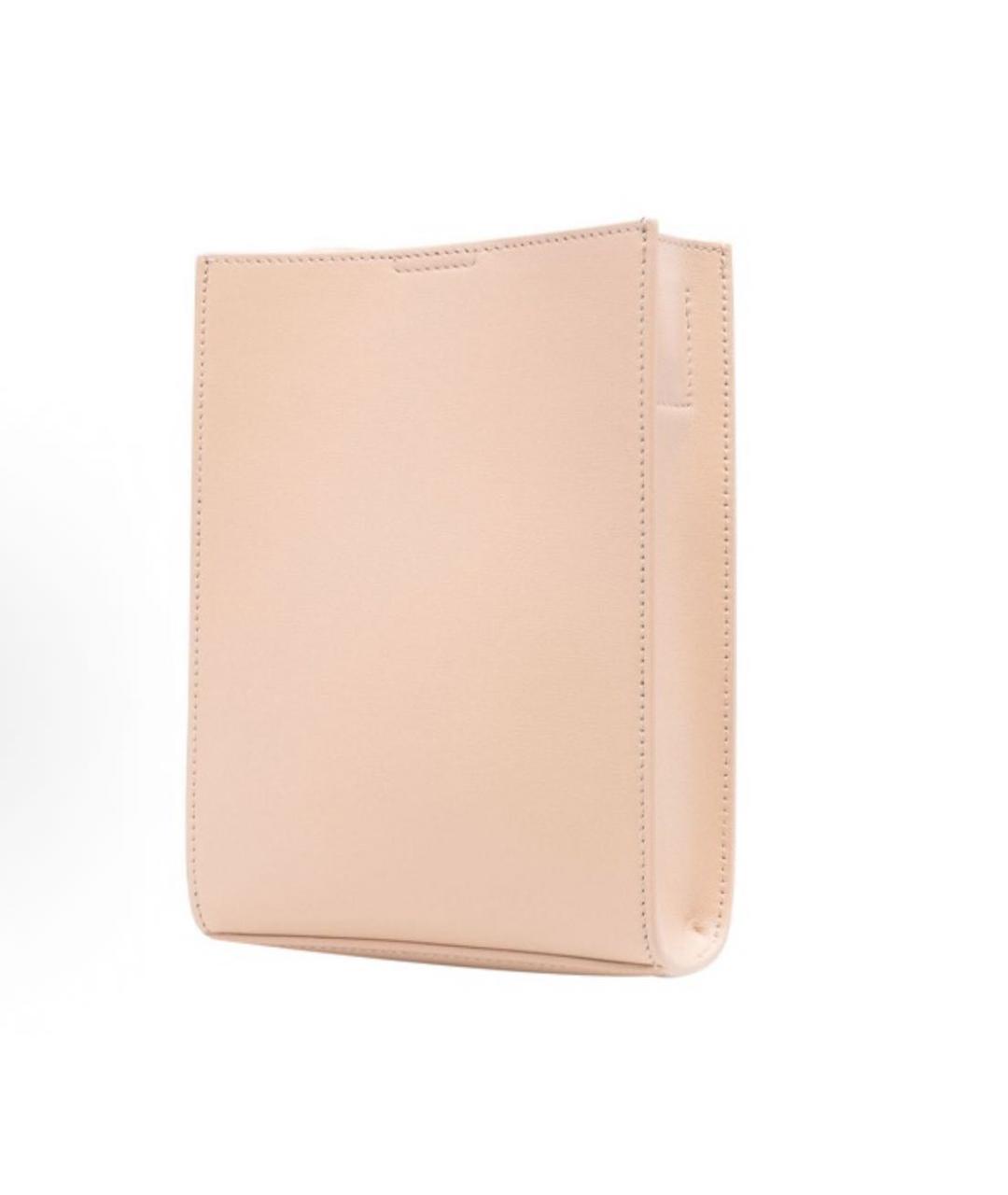 JIL SANDER Розовая кожаная сумка через плечо, фото 2