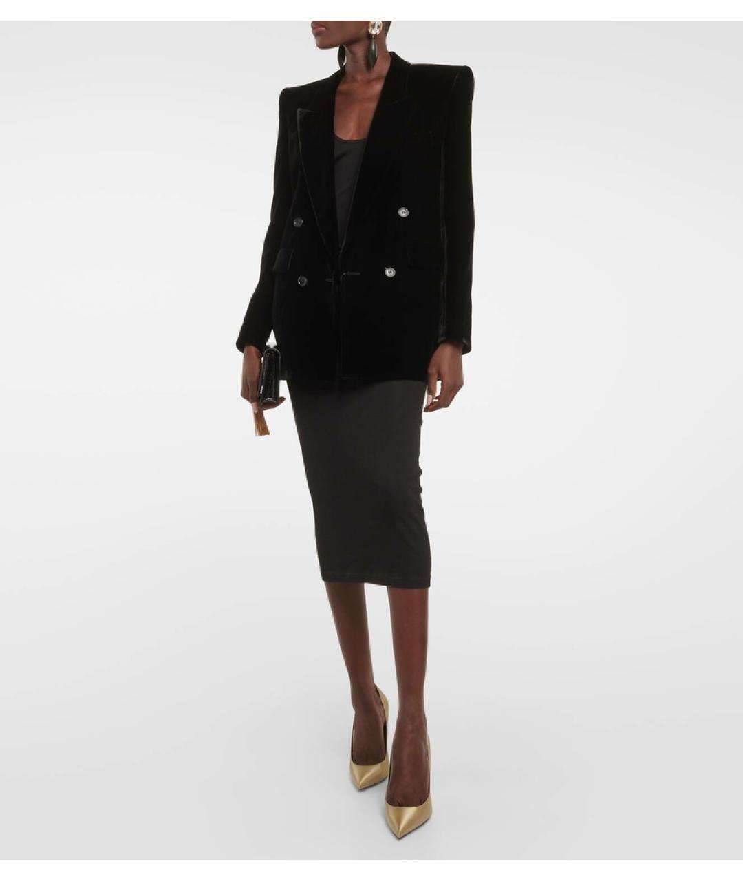 SAINT LAURENT Золотые текстильные туфли, фото 8