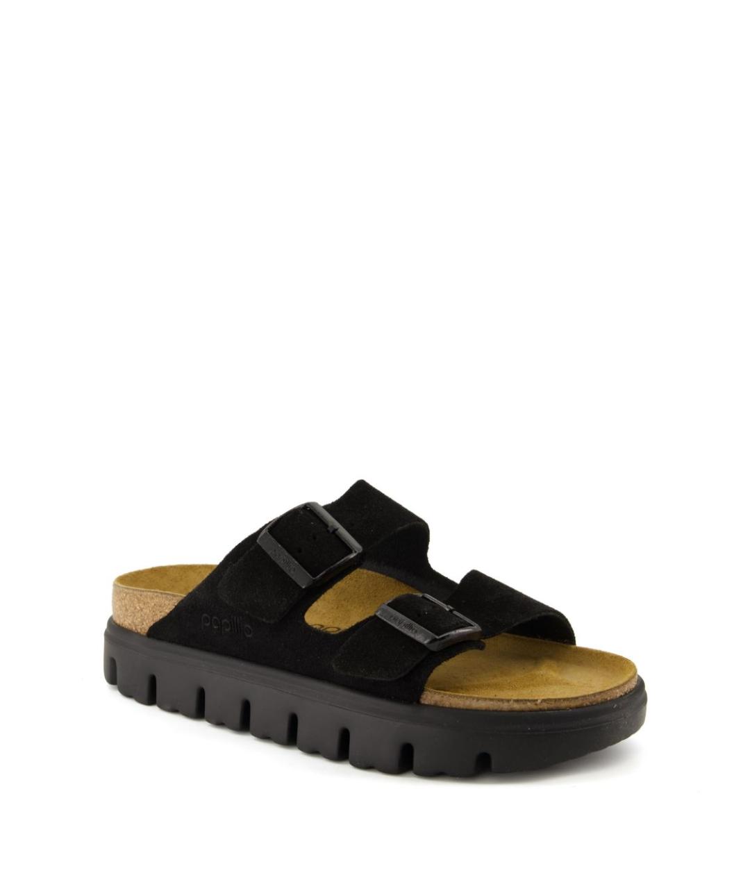 BIRKENSTOCK Черные замшевые сандалии, фото 6