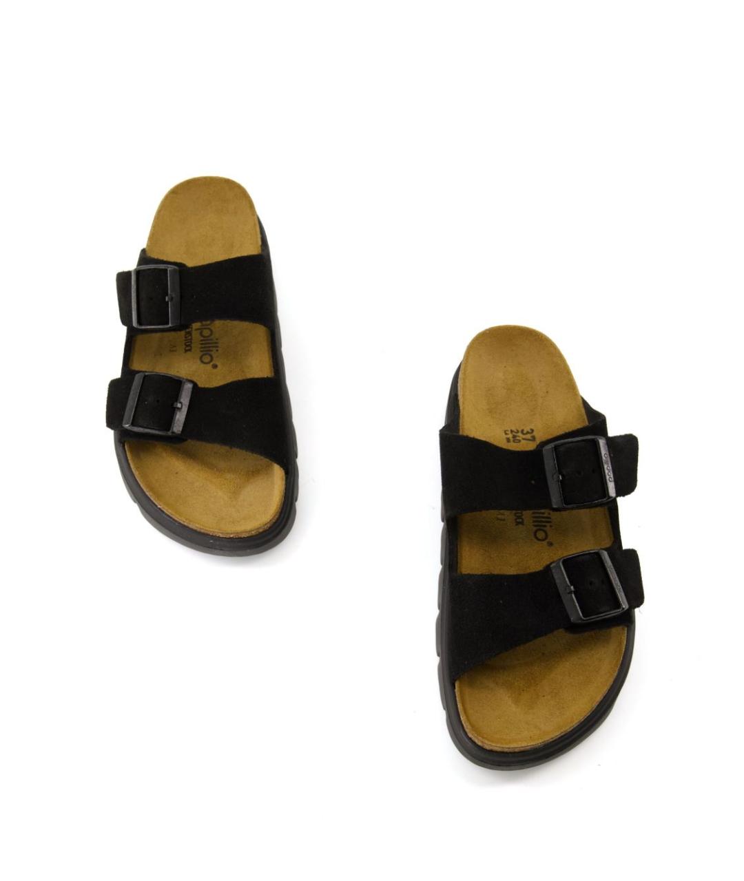 BIRKENSTOCK Черные замшевые сандалии, фото 5