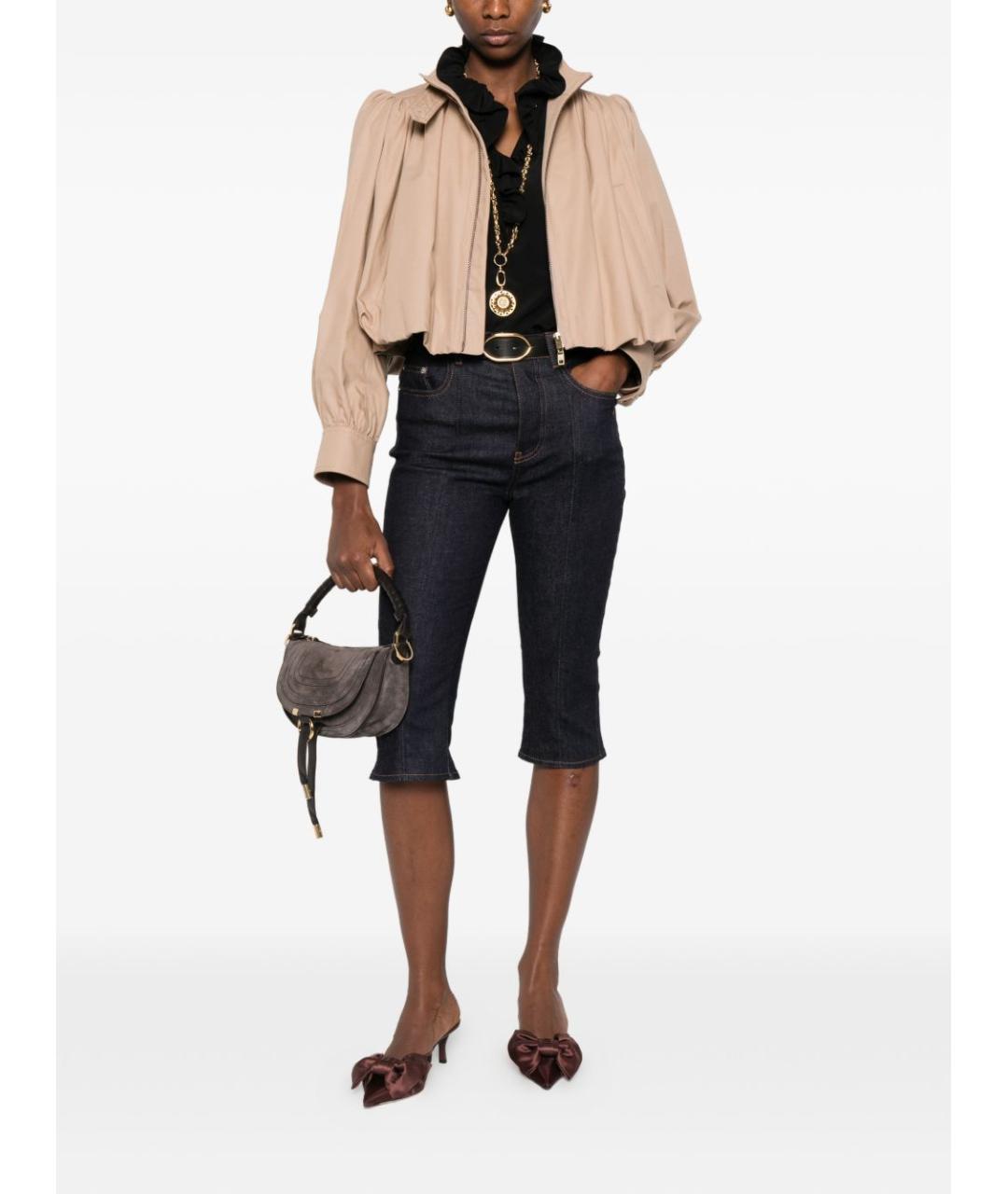 CHLOE Бежевая хлопковая куртка, фото 2