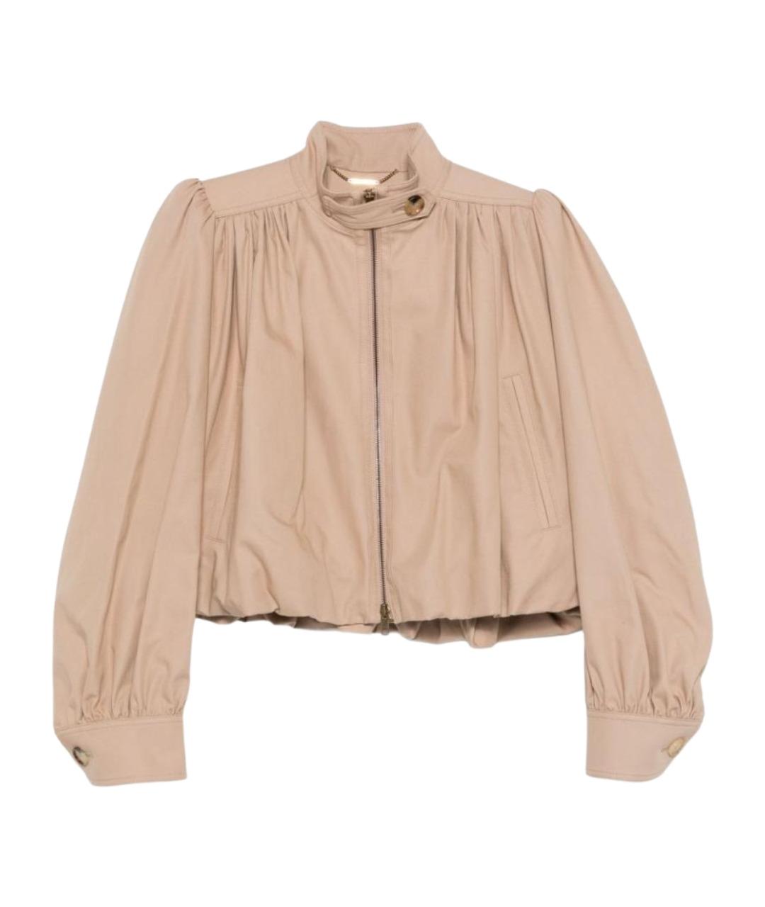 CHLOE Бежевая хлопковая куртка, фото 1