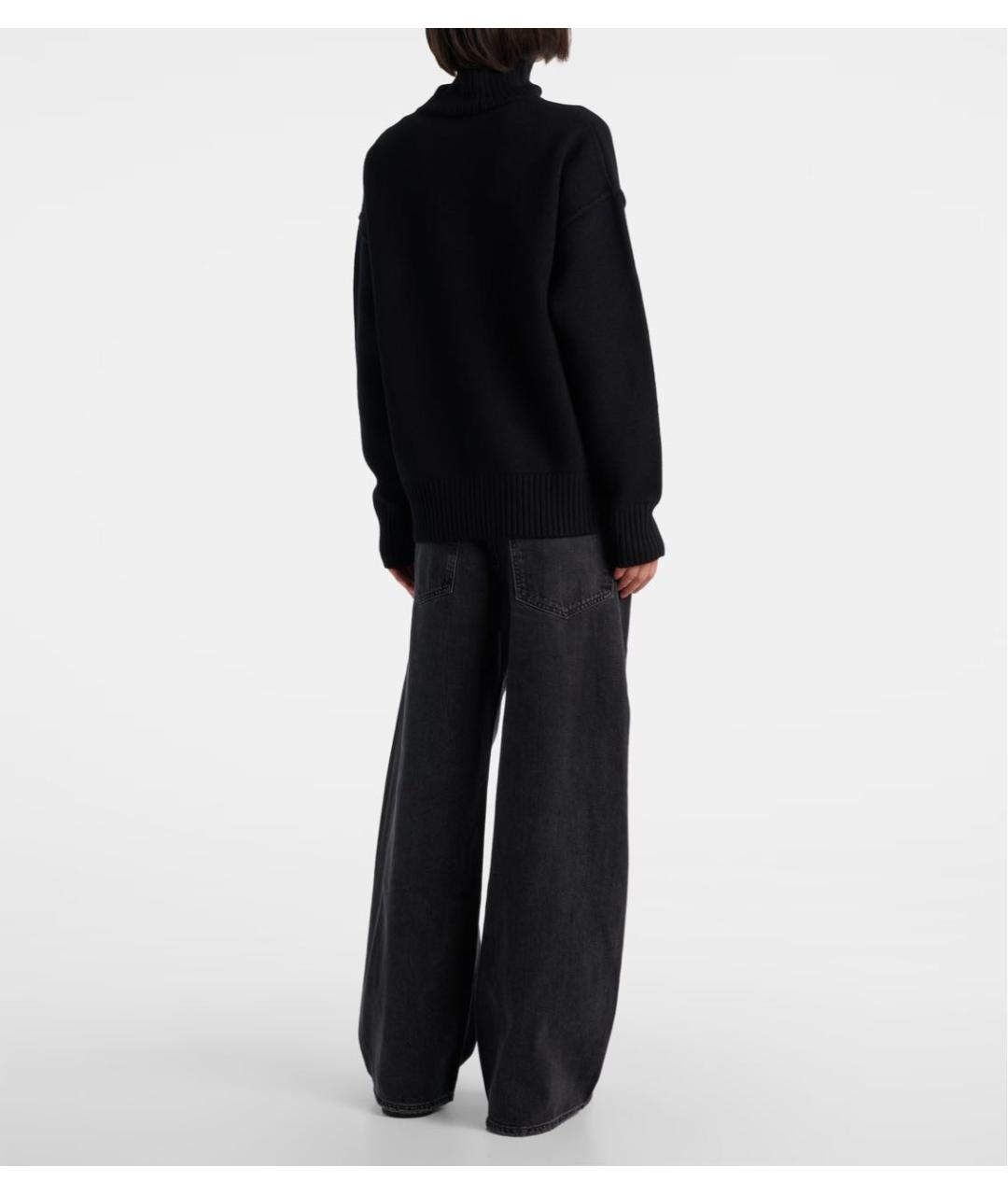 Ami Paris Черный шерстяной джемпер / свитер, фото 3