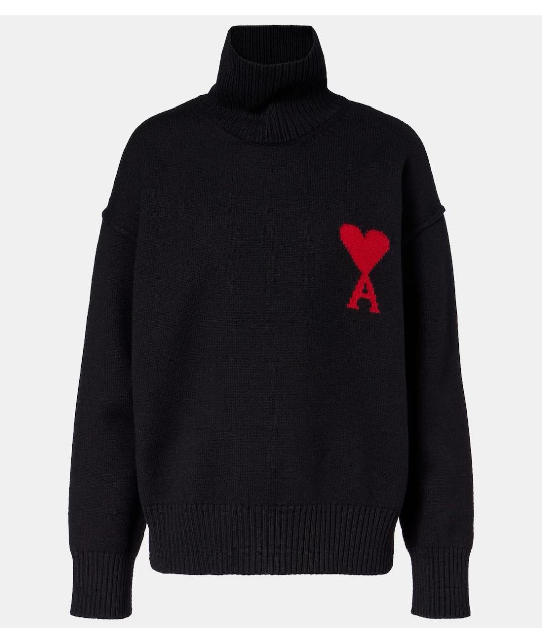 Ami Paris Черный шерстяной джемпер / свитер, фото 7