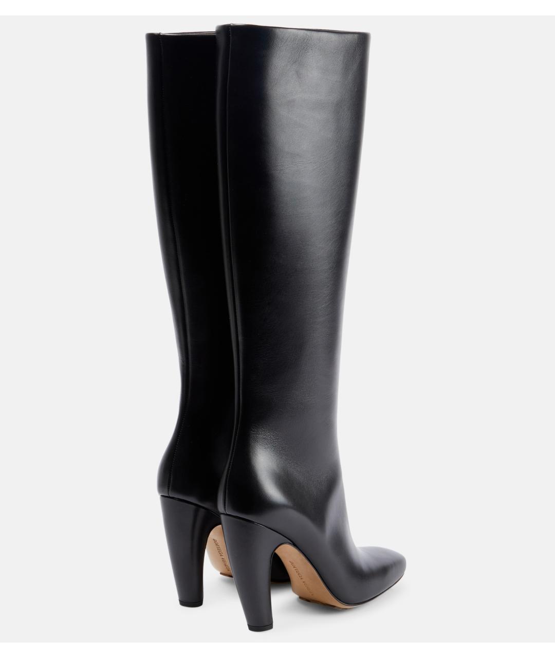 BOTTEGA VENETA Черные кожаные сапоги, фото 7