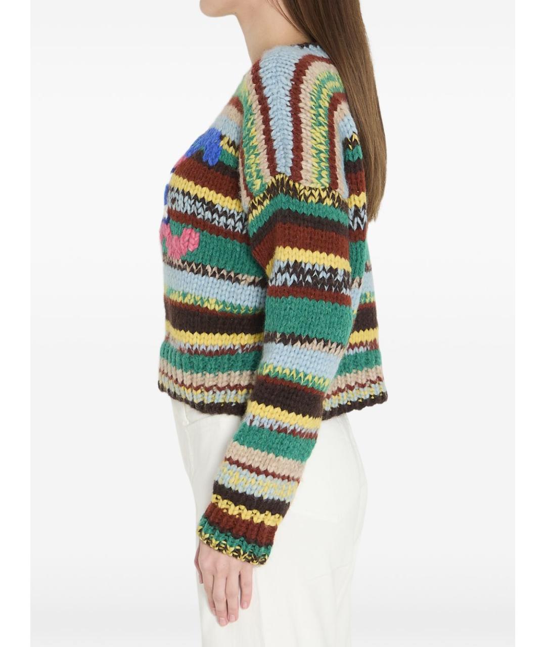 CELINE Мульти шерстяной джемпер / свитер, фото 5