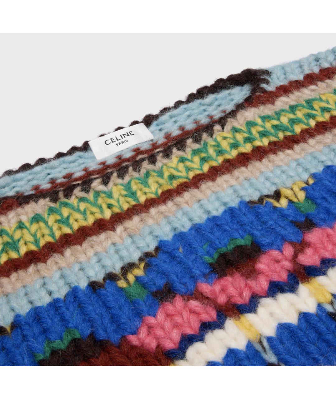 CELINE Мульти шерстяной джемпер / свитер, фото 7