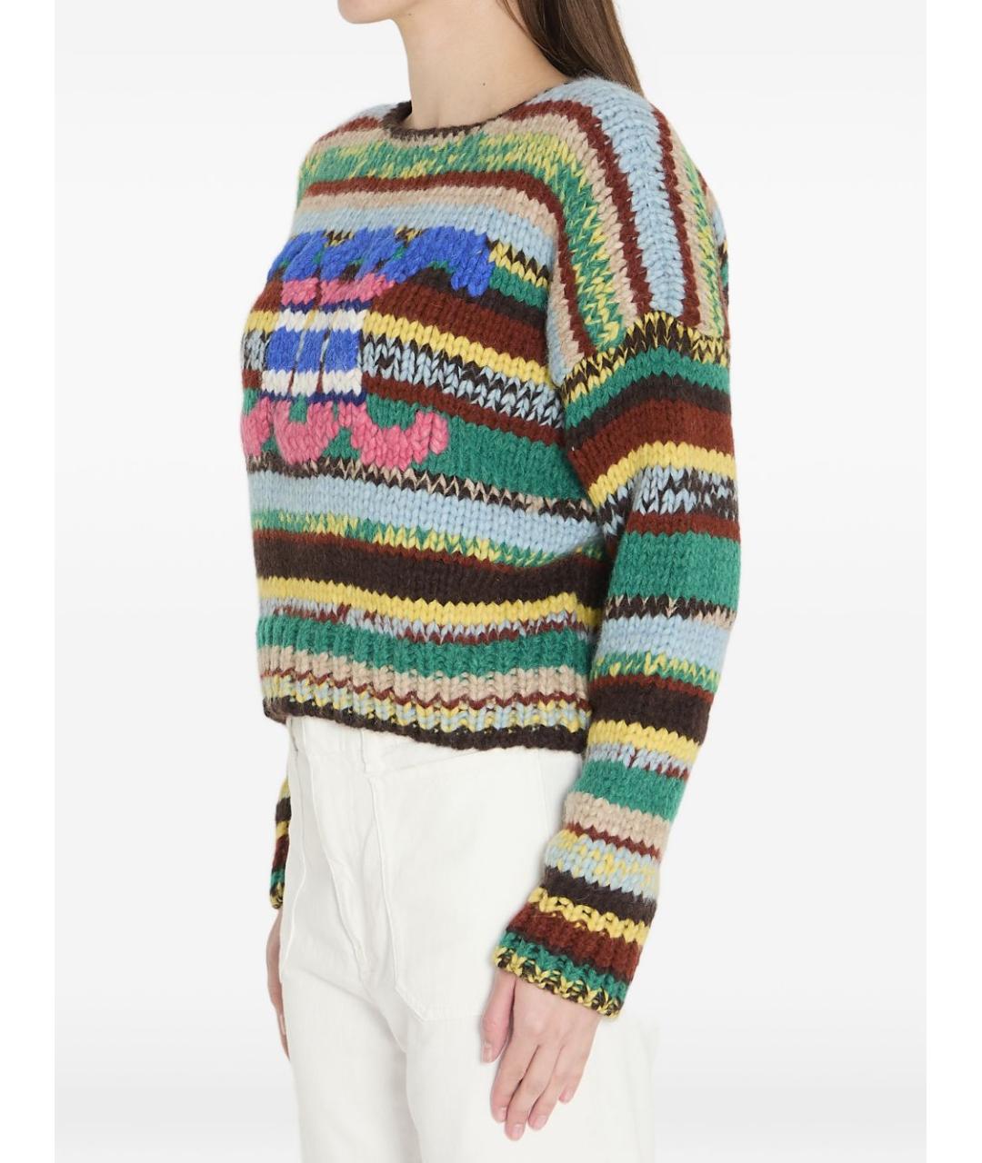 CELINE Мульти шерстяной джемпер / свитер, фото 3